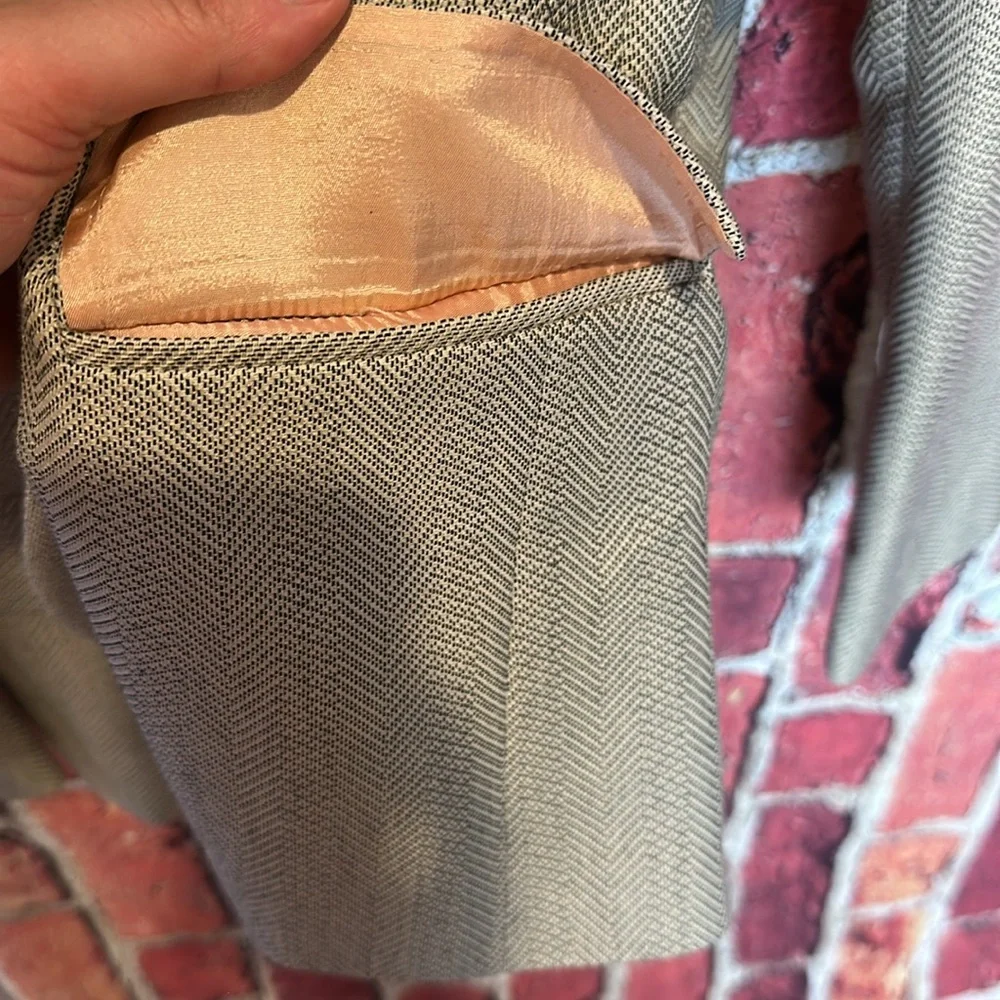 Christian Dior Collection Herringbone Women’s Blazer Size 14